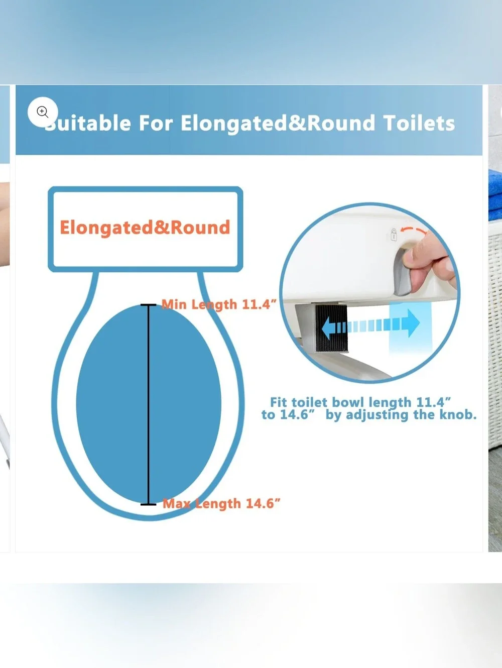 WeHwupe Raised Toiler Seat With Handles For Elderly.